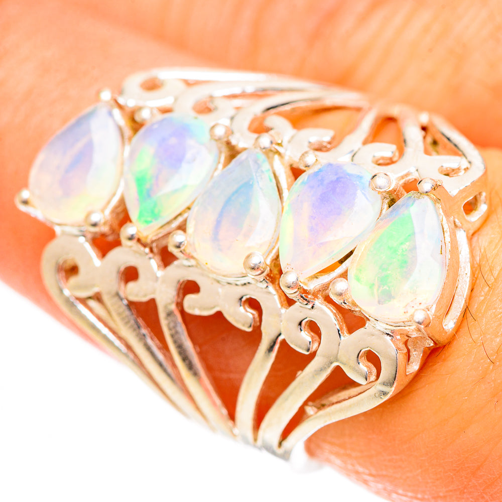 Ethiopian Opal Rings handcrafted by Ana Silver Co - RING124366