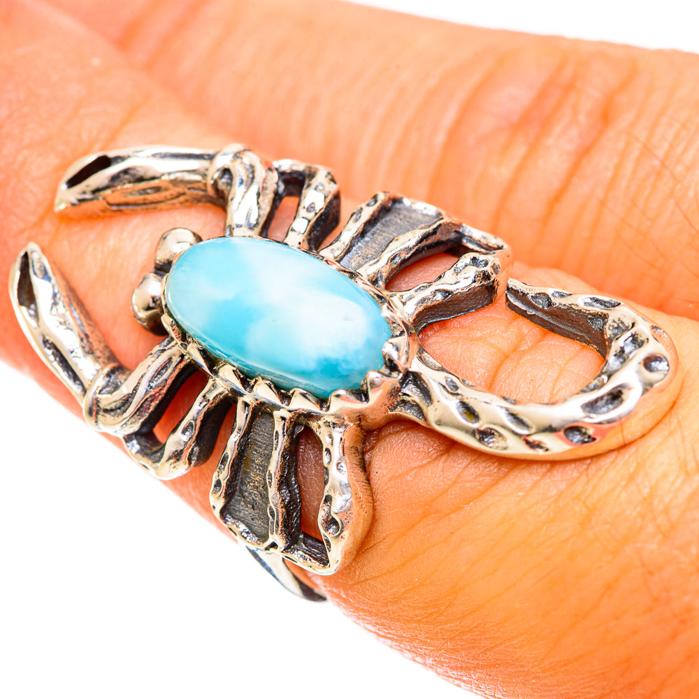 Larimar Rings handcrafted by Ana Silver Co - RING124369