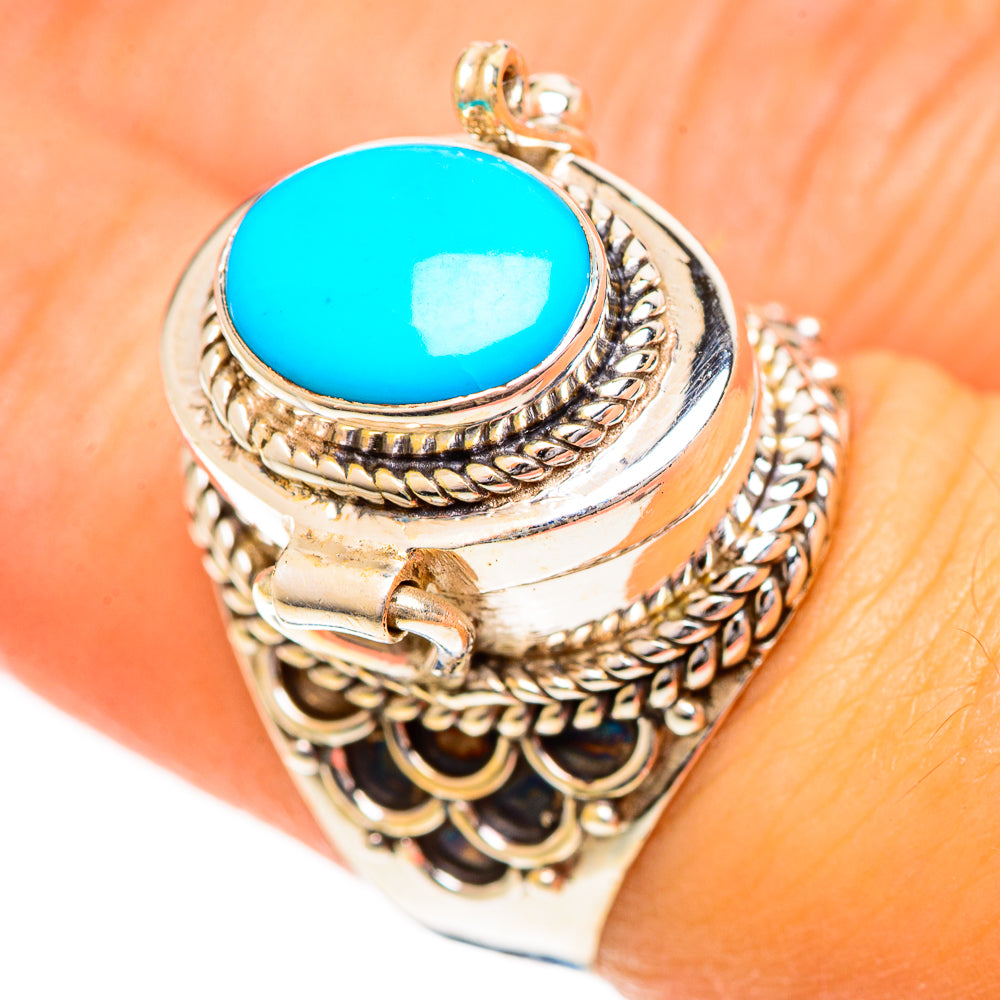 Sleeping Beauty Turquoise Rings handcrafted by Ana Silver Co - RING124375