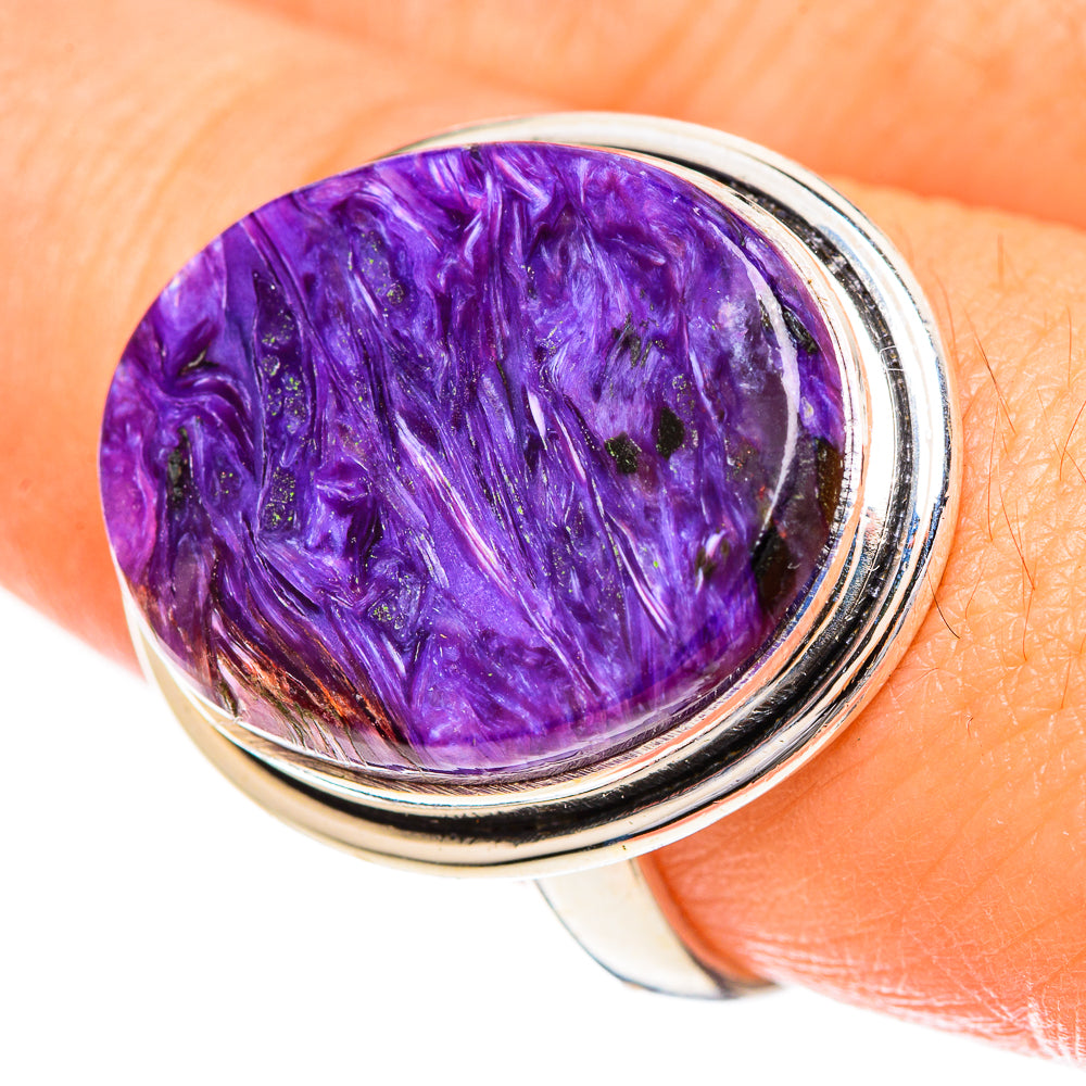 Charoite Rings handcrafted by Ana Silver Co - RING124379