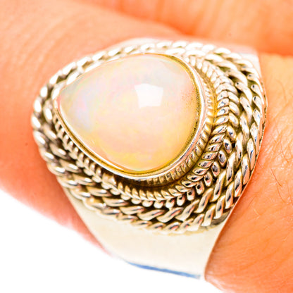 Ethiopian Opal Rings handcrafted by Ana Silver Co - RING124381