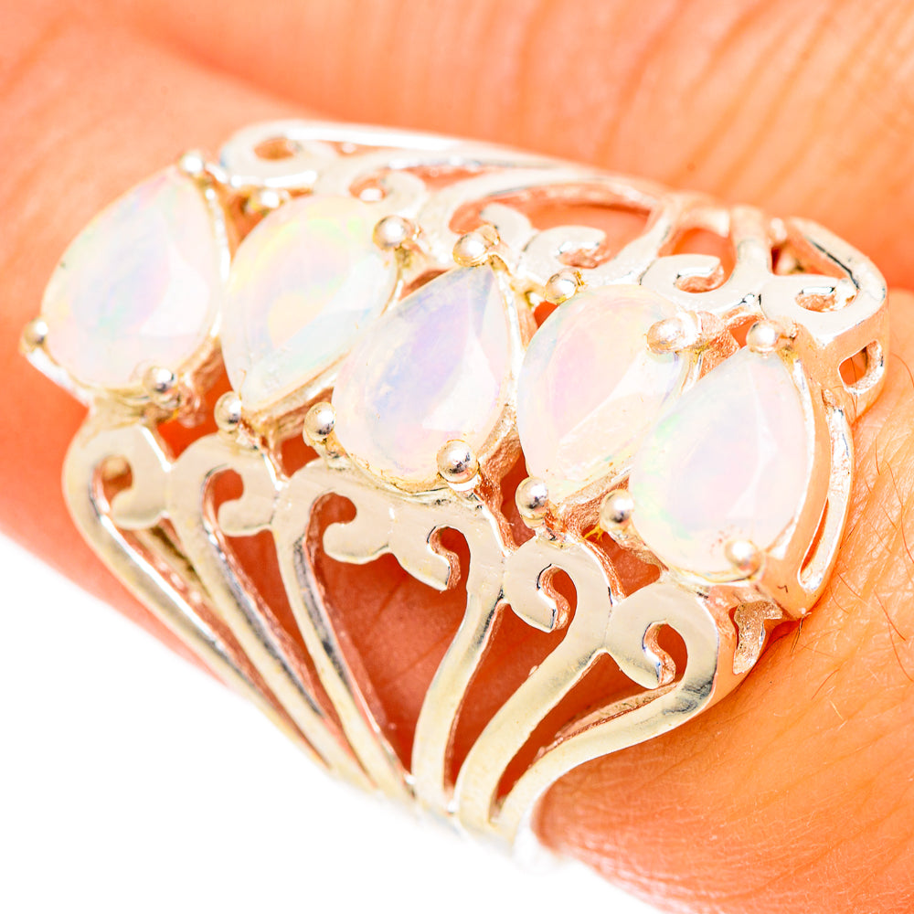 Ethiopian Opal Rings handcrafted by Ana Silver Co - RING124384