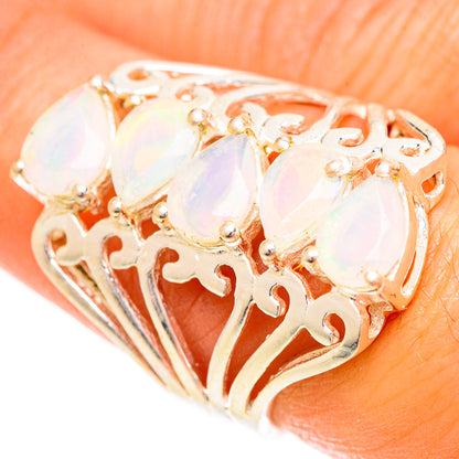 Ethiopian Opal Rings handcrafted by Ana Silver Co - RING124384