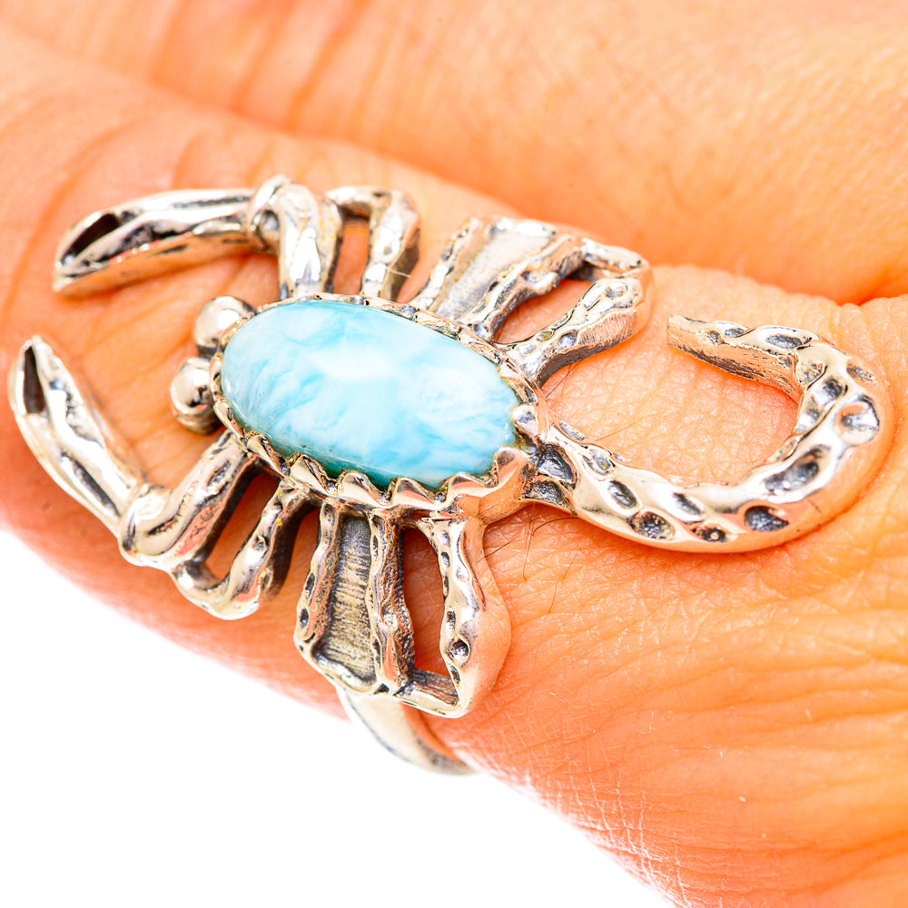 Larimar Rings handcrafted by Ana Silver Co - RING124386