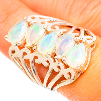 Ethiopian Opal Rings handcrafted by Ana Silver Co - RING124392