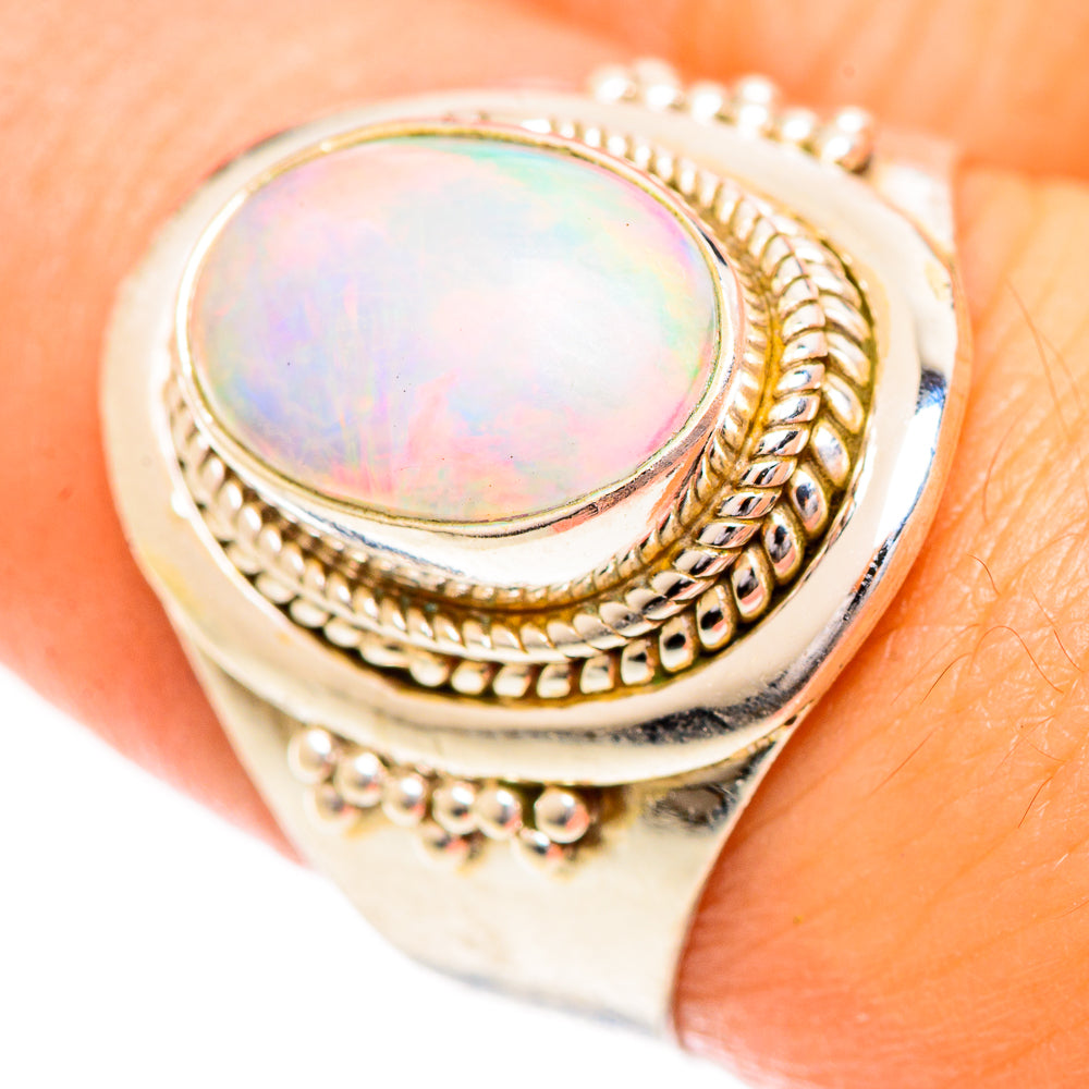 Ethiopian Opal Rings handcrafted by Ana Silver Co - RING124393