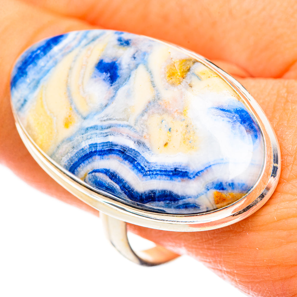 Blue Scheelite Rings handcrafted by Ana Silver Co - RING124398