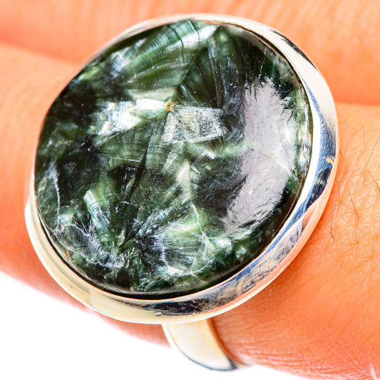 Seraphinite Rings handcrafted by Ana Silver Co - RING124406