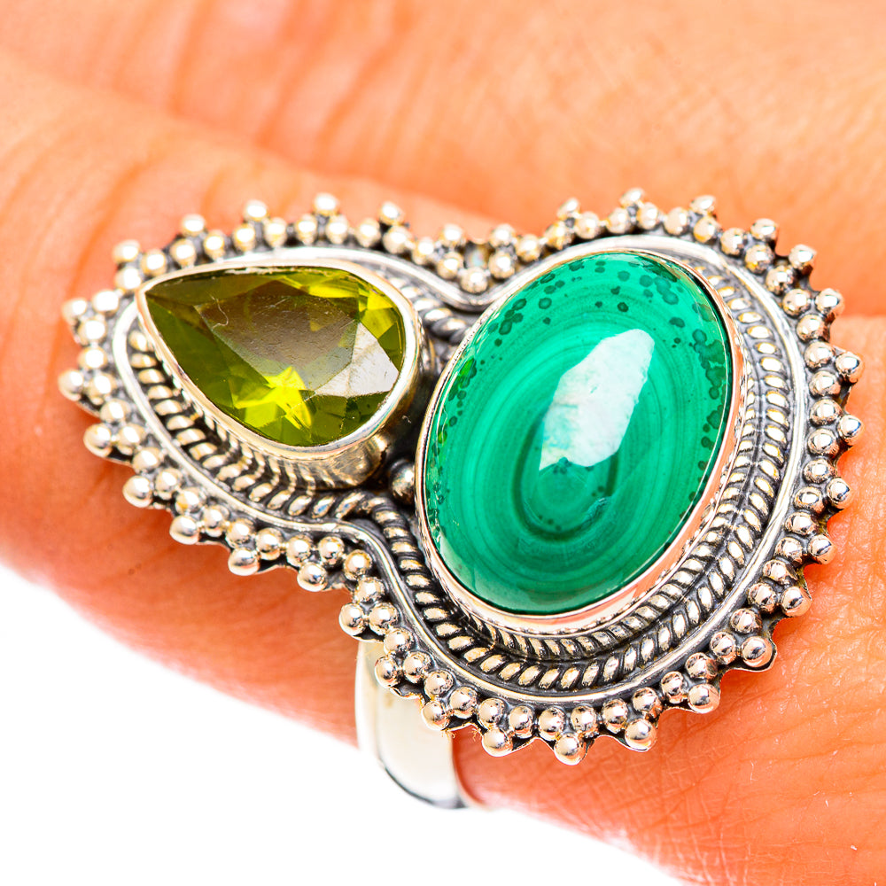Malachite Rings handcrafted by Ana Silver Co - RING124407