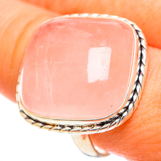 Rose Quartz Rings handcrafted by Ana Silver Co - RING124409