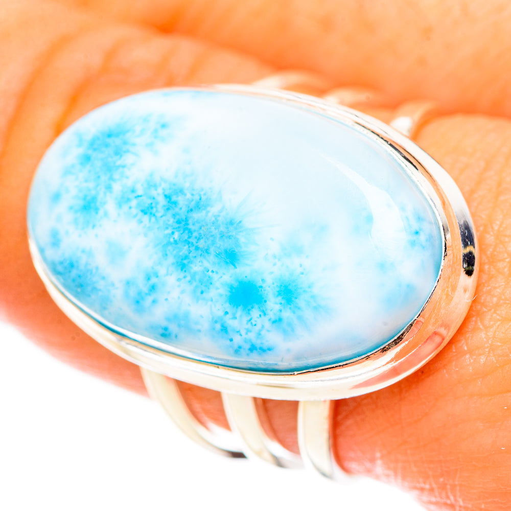 Larimar Rings handcrafted by Ana Silver Co - RING124423