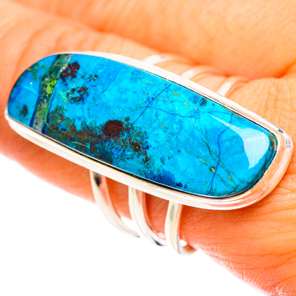 Chrysocolla Rings handcrafted by Ana Silver Co - RING124425