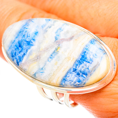 Blue Scheelite Rings handcrafted by Ana Silver Co - RING124426