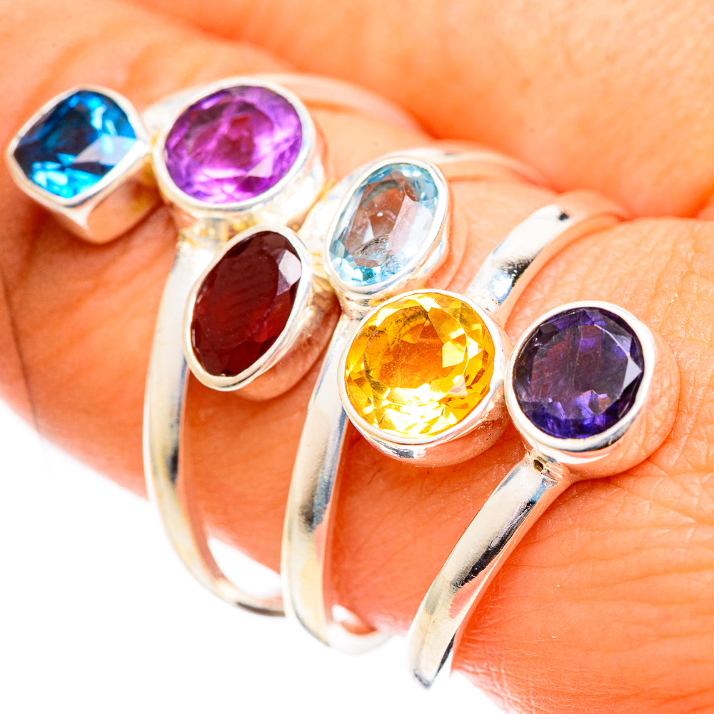Garnet Rings handcrafted by Ana Silver Co - RING124443