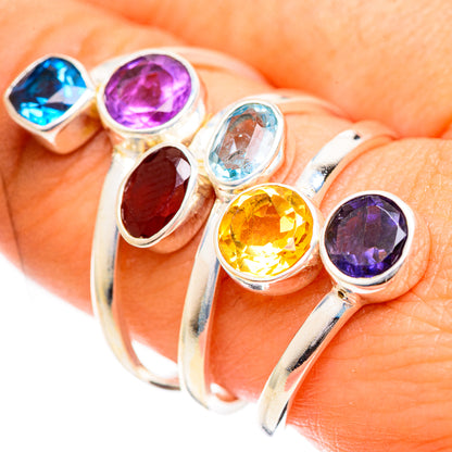 Garnet Rings handcrafted by Ana Silver Co - RING124443
