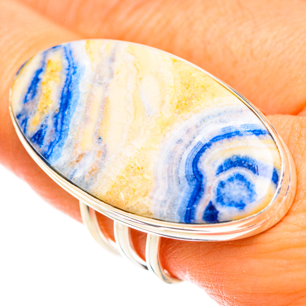 Blue Scheelite Rings handcrafted by Ana Silver Co - RING124447