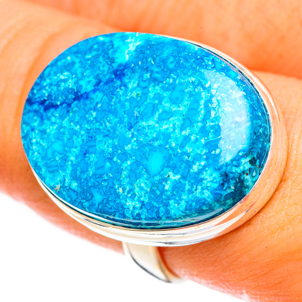 Chrysocolla Rings handcrafted by Ana Silver Co - RING124449