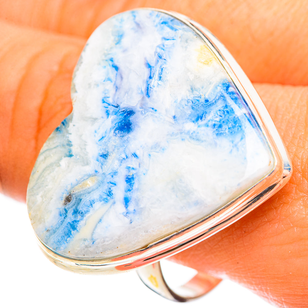 Blue Scheelite Rings handcrafted by Ana Silver Co - RING124452