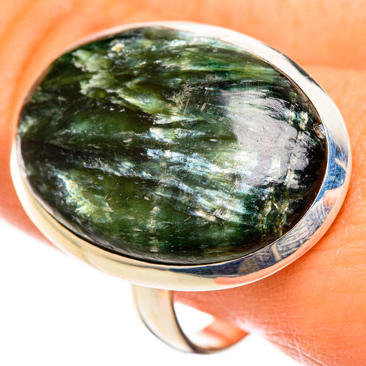 Seraphinite Rings handcrafted by Ana Silver Co - RING124456