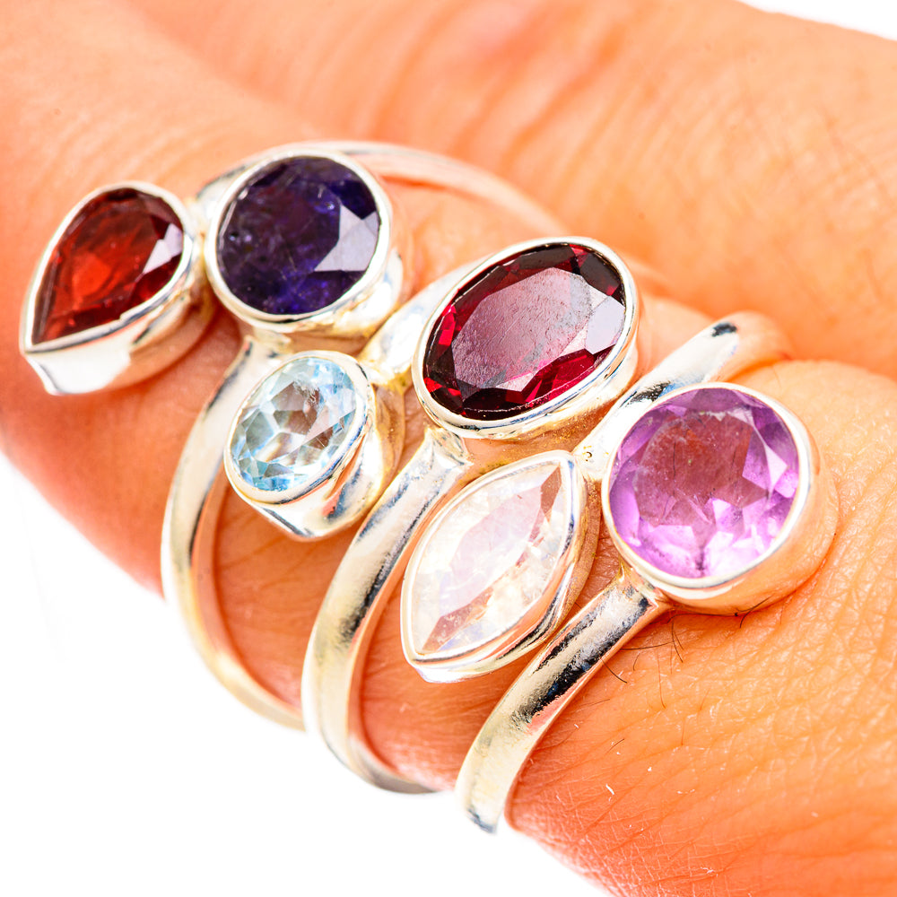 Garnet Rings handcrafted by Ana Silver Co - RING124461