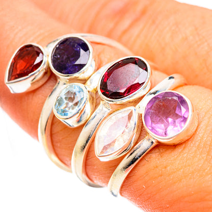 Garnet Rings handcrafted by Ana Silver Co - RING124461