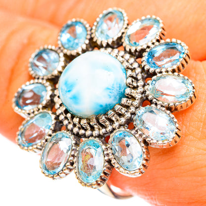 Larimar Rings handcrafted by Ana Silver Co - RING124463