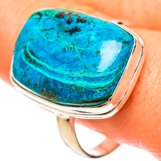 Chrysocolla Rings handcrafted by Ana Silver Co - RING124471