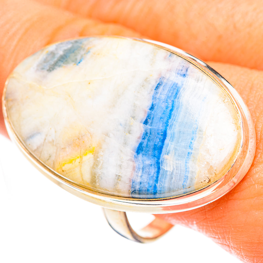 Blue Scheelite Rings handcrafted by Ana Silver Co - RING124474