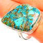 Blue Copper Composite Turquoise Rings handcrafted by Ana Silver Co - RING124490