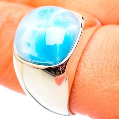 Larimar Rings handcrafted by Ana Silver Co - RING124499