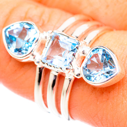 Swiss Blue Topaz Rings handcrafted by Ana Silver Co - RING124500