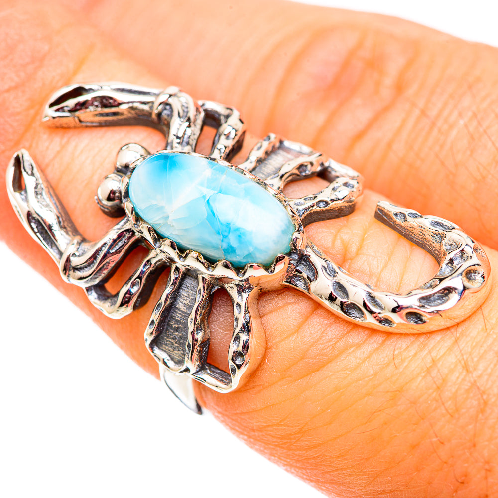 Larimar Rings handcrafted by Ana Silver Co - RING124504