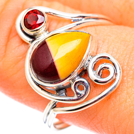 Mookaite Rings handcrafted by Ana Silver Co - RING124510