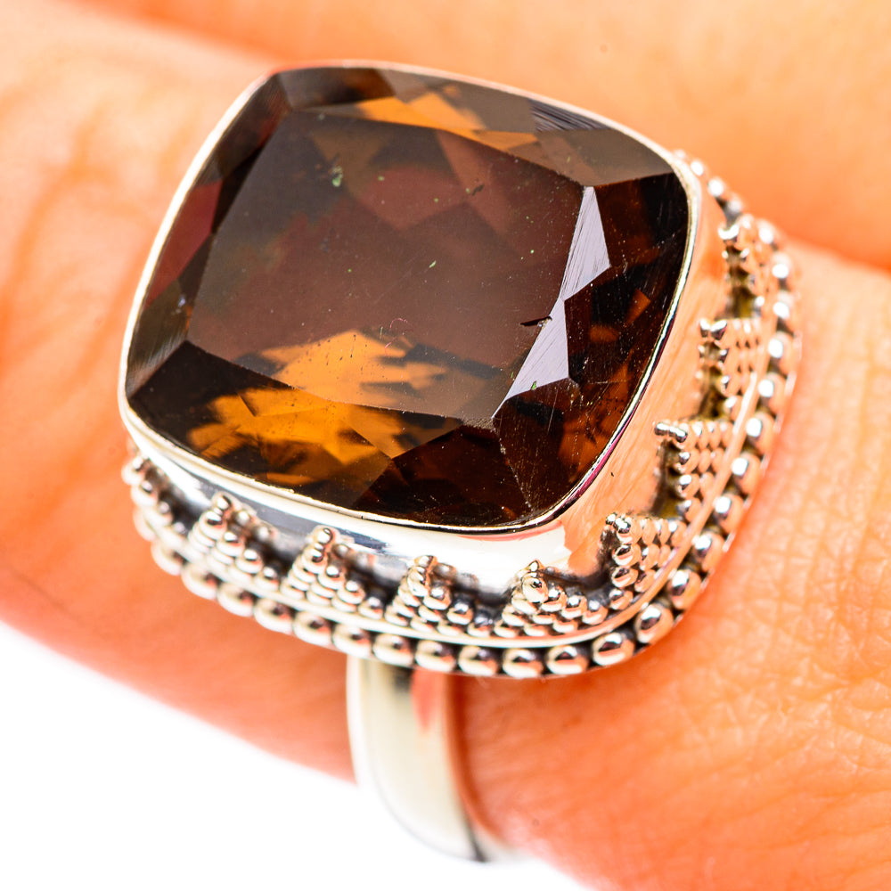 Smoky Quartz Rings handcrafted by Ana Silver Co - RING124511