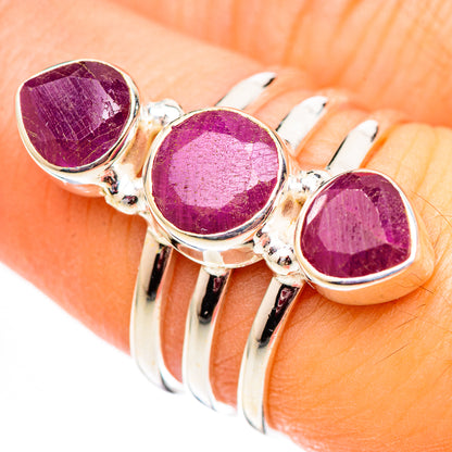 Ruby Rings handcrafted by Ana Silver Co - RING124512
