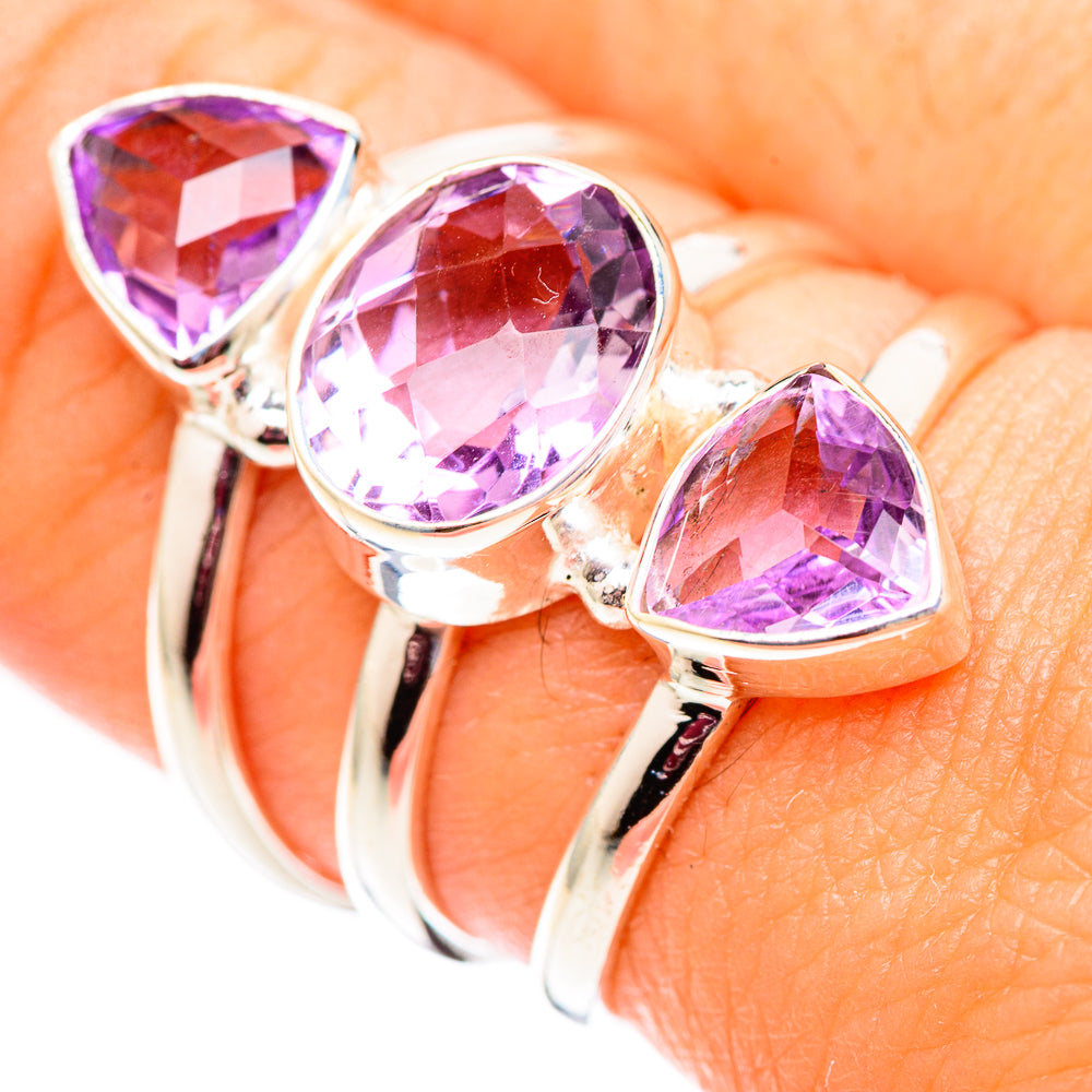 Amethyst Rings handcrafted by Ana Silver Co - RING124517