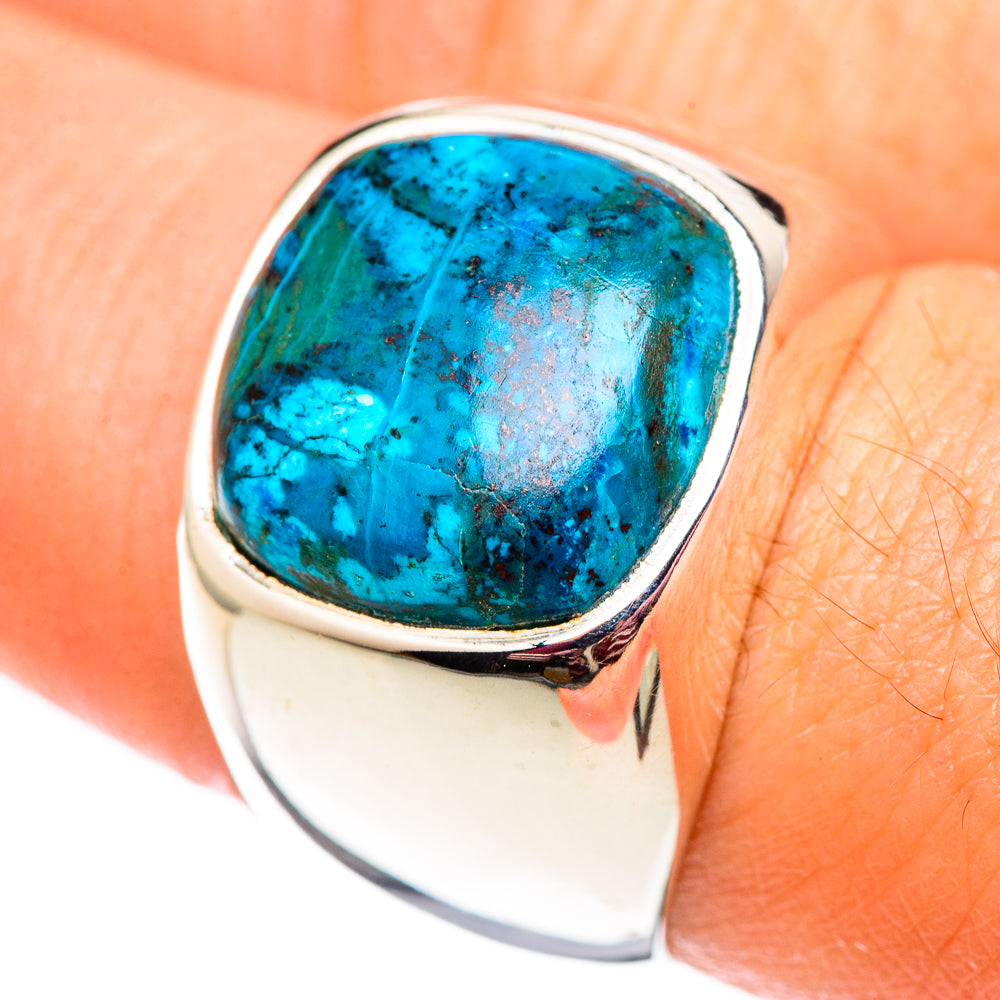 Chrysocolla Rings handcrafted by Ana Silver Co - RING124533