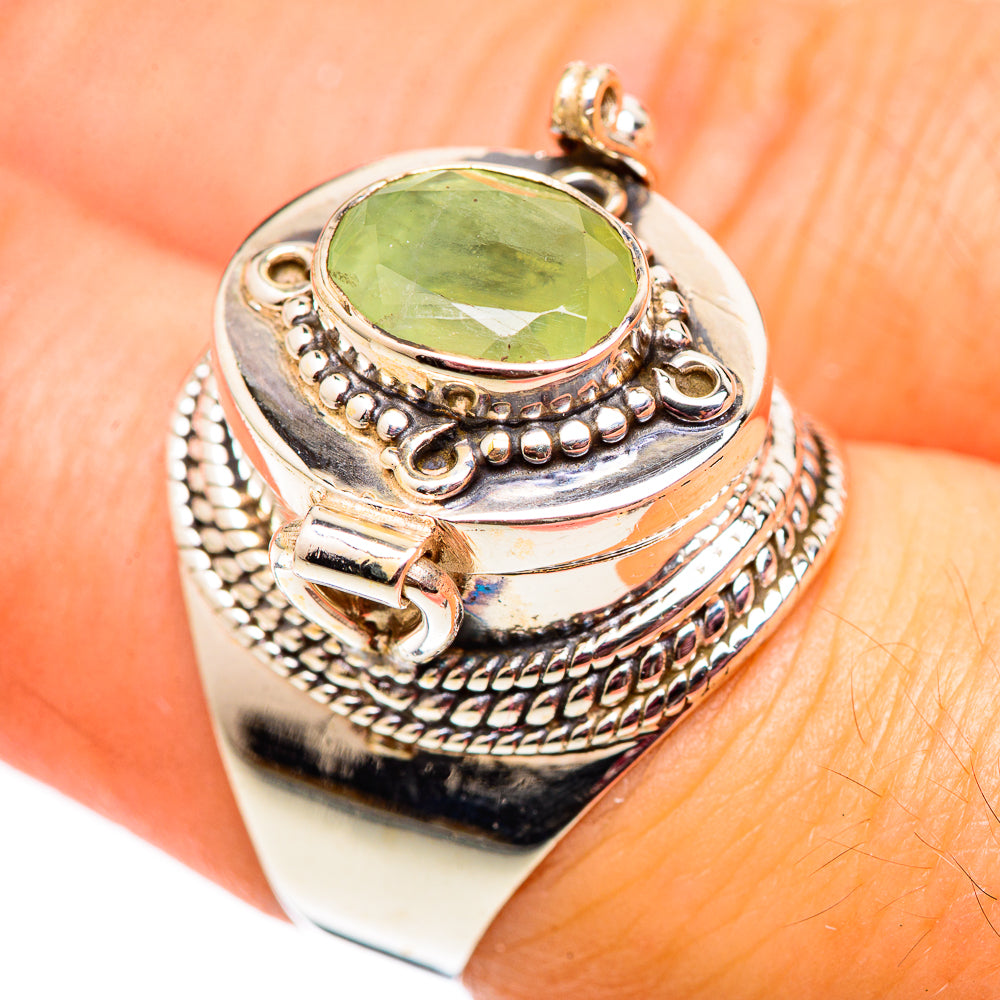 Prehnite Rings handcrafted by Ana Silver Co - RING124535