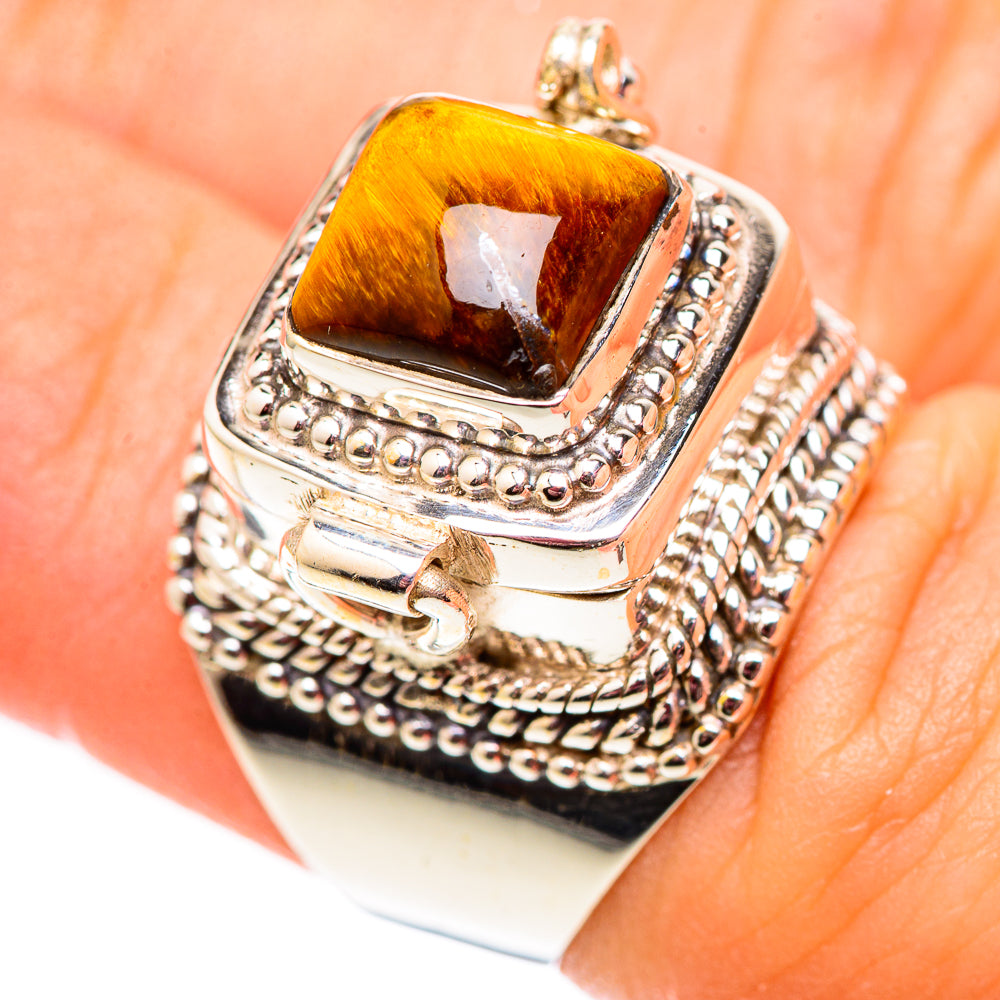 Tiger Eye Rings handcrafted by Ana Silver Co - RING124536