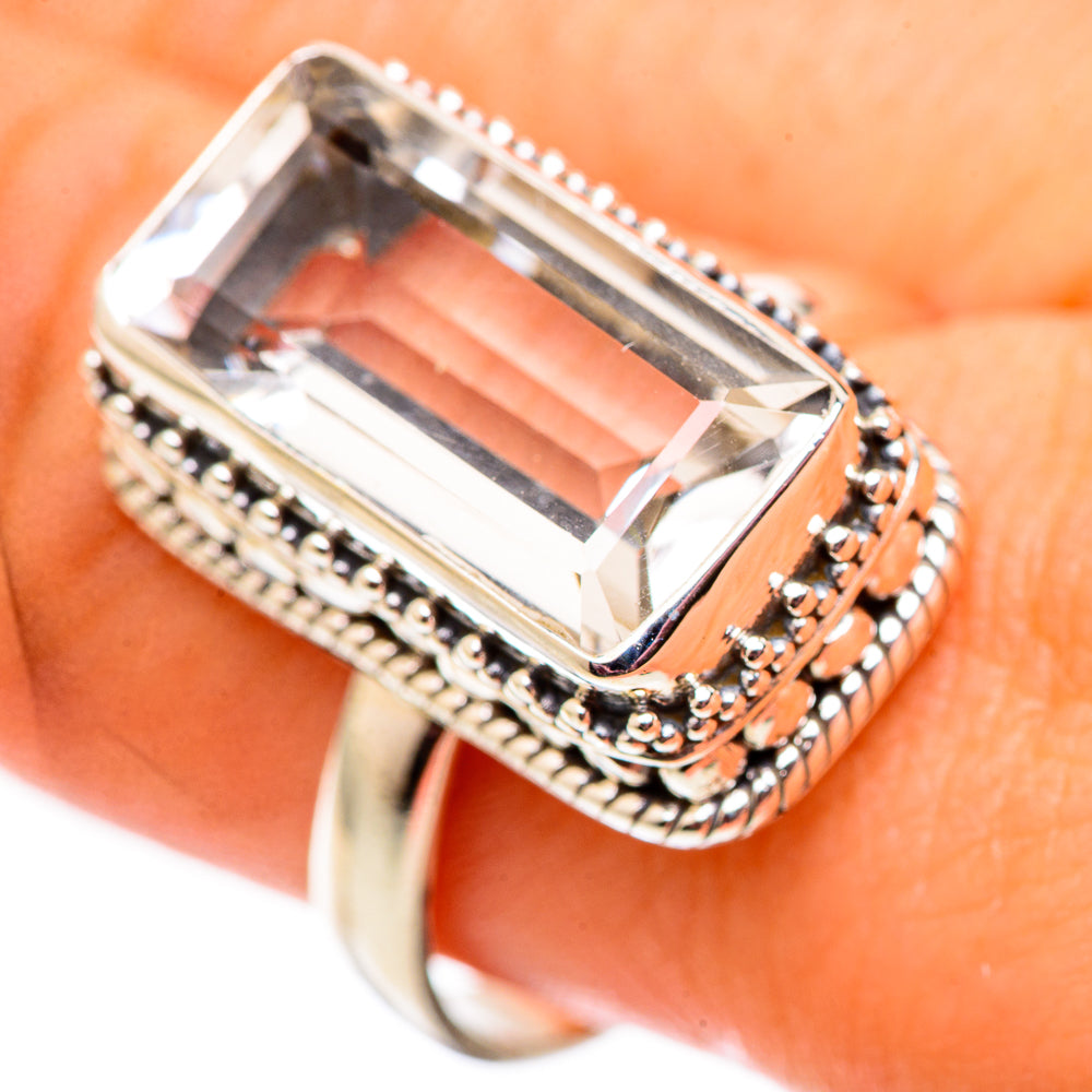 White Quartz Rings handcrafted by Ana Silver Co - RING124544