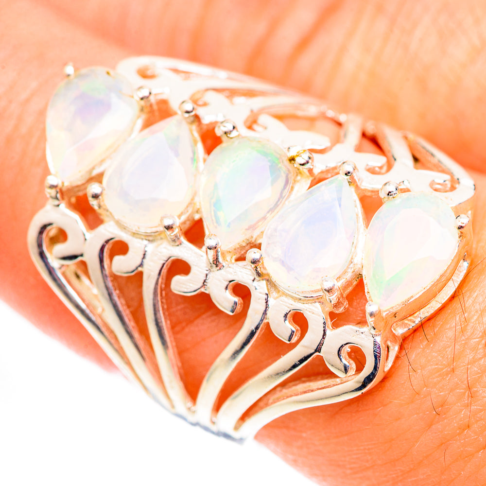 Ethiopian Opal Rings handcrafted by Ana Silver Co - RING124549