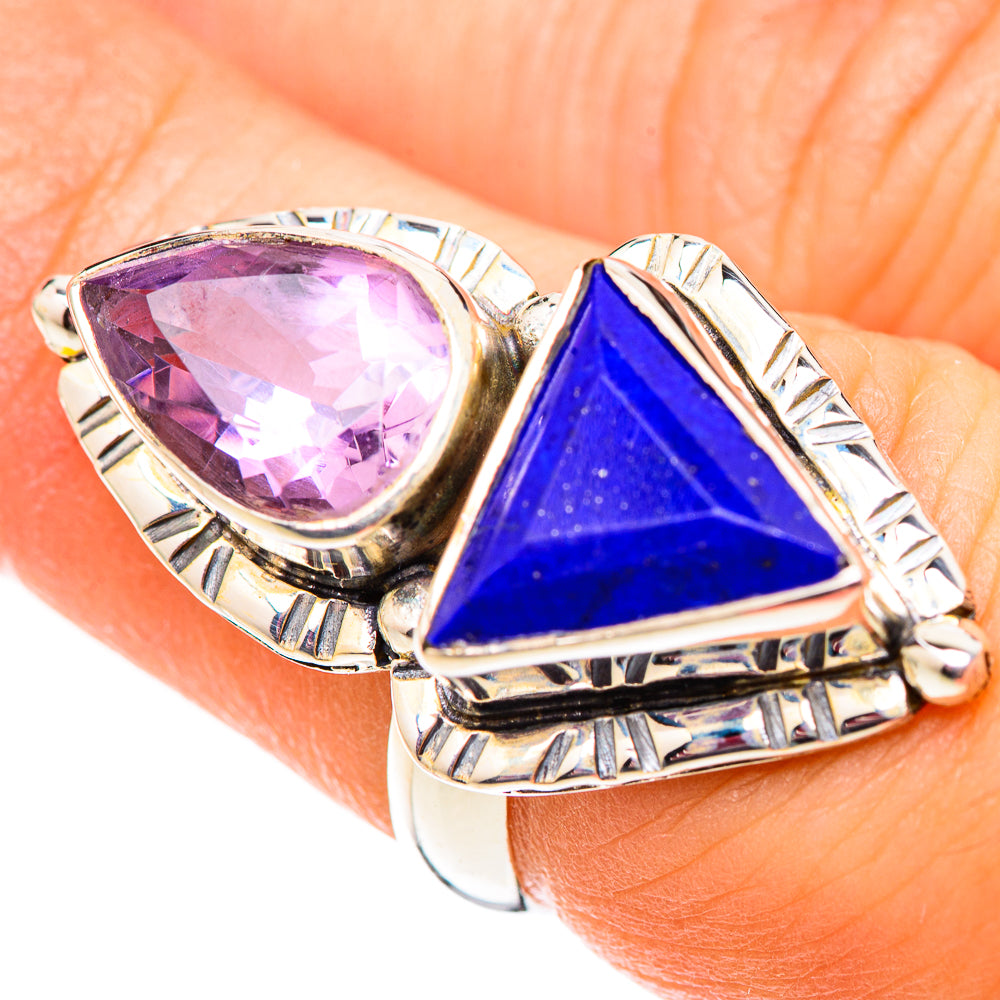 Lapis Lazuli Rings handcrafted by Ana Silver Co - RING124573