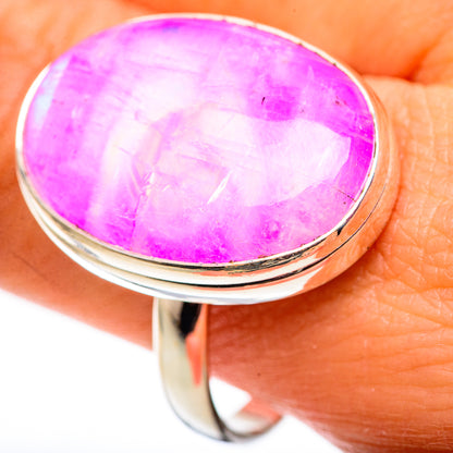 Pink Moonstone Rings handcrafted by Ana Silver Co - RING124588