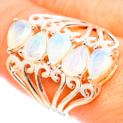 Ethiopian Opal Rings handcrafted by Ana Silver Co - RING124597
