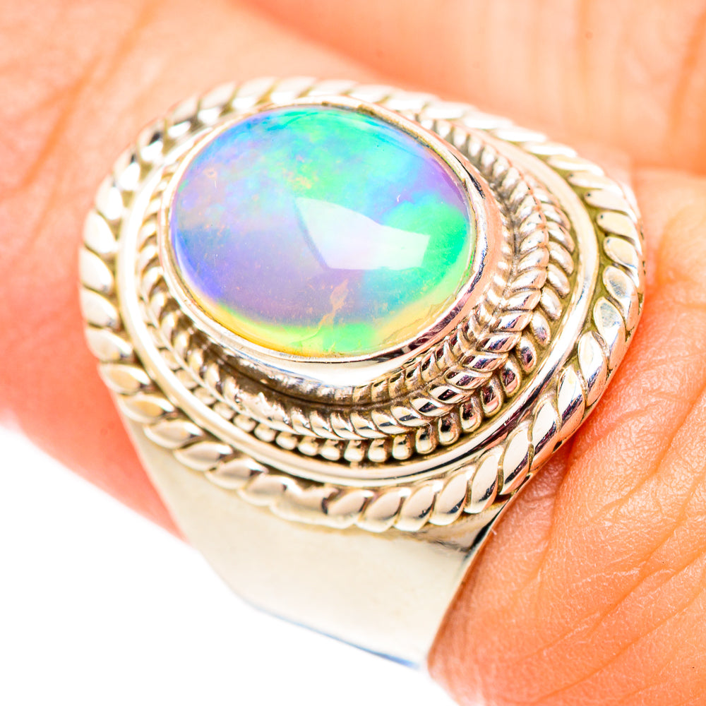 Ethiopian Opal Rings handcrafted by Ana Silver Co - RING124598