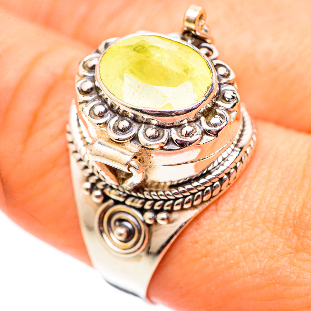 Prehnite Rings handcrafted by Ana Silver Co - RING124610