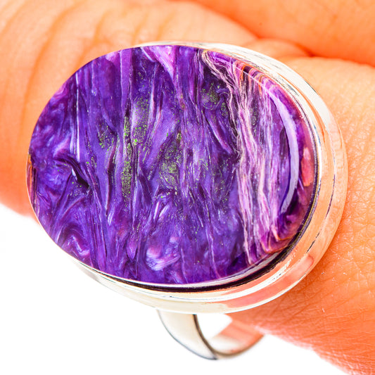 Charoite Rings handcrafted by Ana Silver Co - RING124613