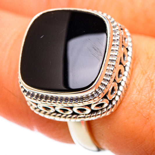 Black Onyx Rings handcrafted by Ana Silver Co - RING124615