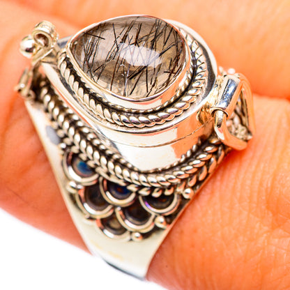 Tourmalinated Quartz Rings handcrafted by Ana Silver Co - RING124616
