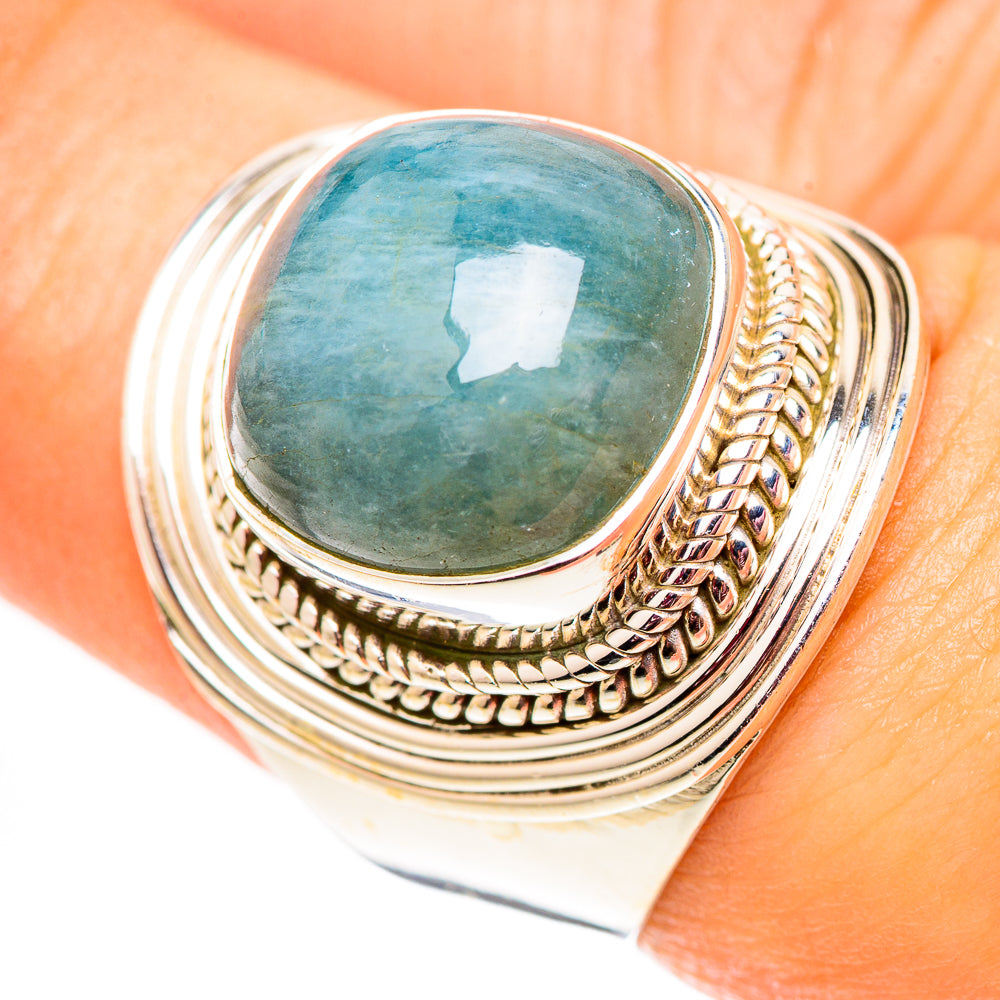 Aquamarine Rings handcrafted by Ana Silver Co - RING124623